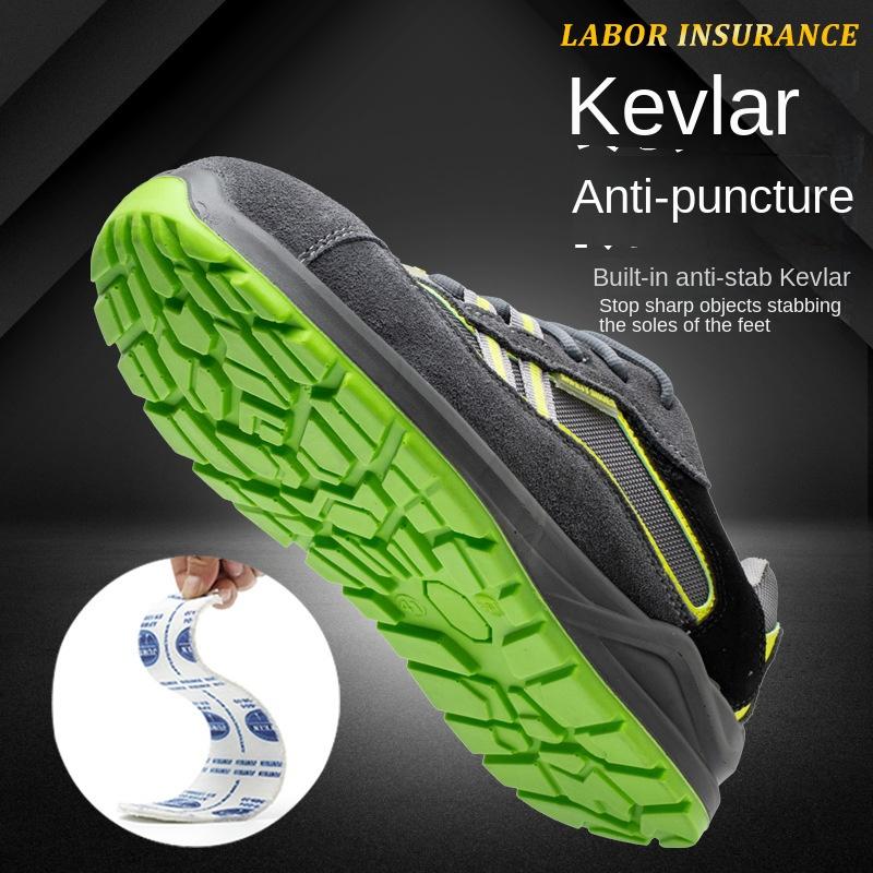 Anti-static Labor Insurance Shoes, Smash-proof and Puncture-proof, Four-season Safety Shoes, Non-slip and Wear-resistant Work Shoes