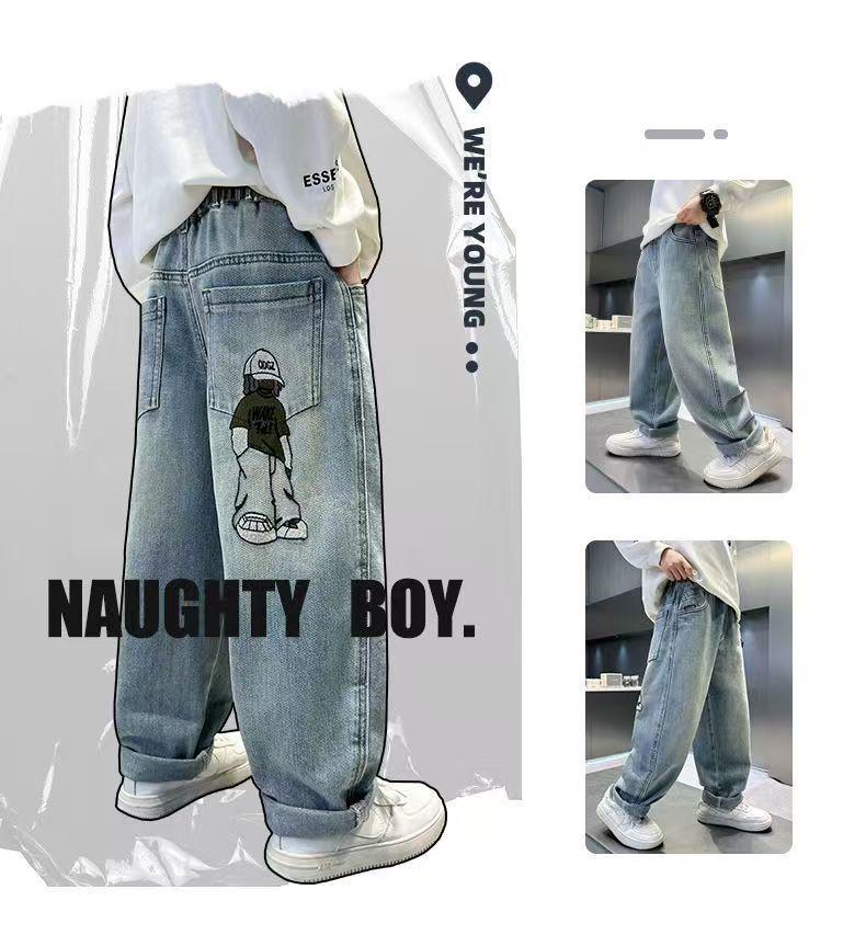 Barnbyxor i denim för pojkar - Vår och Höst - Snygga och Bekväma