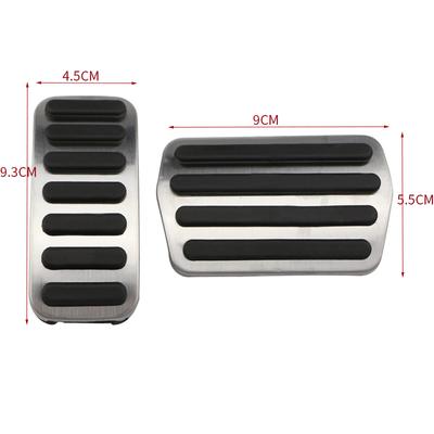 Pedală de sprijin pentru picioare din oțel inoxidabil Pedală de gaz și frână Capac pentru plăcuțe anti-alunecare AT MT pentru Volvo V40 XC40 C30 C70 S40 GEELY BOYUE