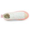 Kappa Logo High-Top Canvas Shoes Non-Slip Wear-Resistant Lightweight Shock Absorbing Unisex Sneaker White Pink K0BW5VS22D-012