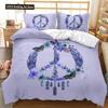 Dream Catcher Duvet Cover Feather Purple Dream Catcher BeddingSymbol Exotic Polyester Quilt Cover Double Queen King