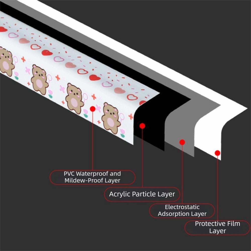 New Self Adhesive Sealing Strip Tape PVC Multiple Colors Waterproof Tape Wall Sticker Bathroom Bath Toilet Kitchen