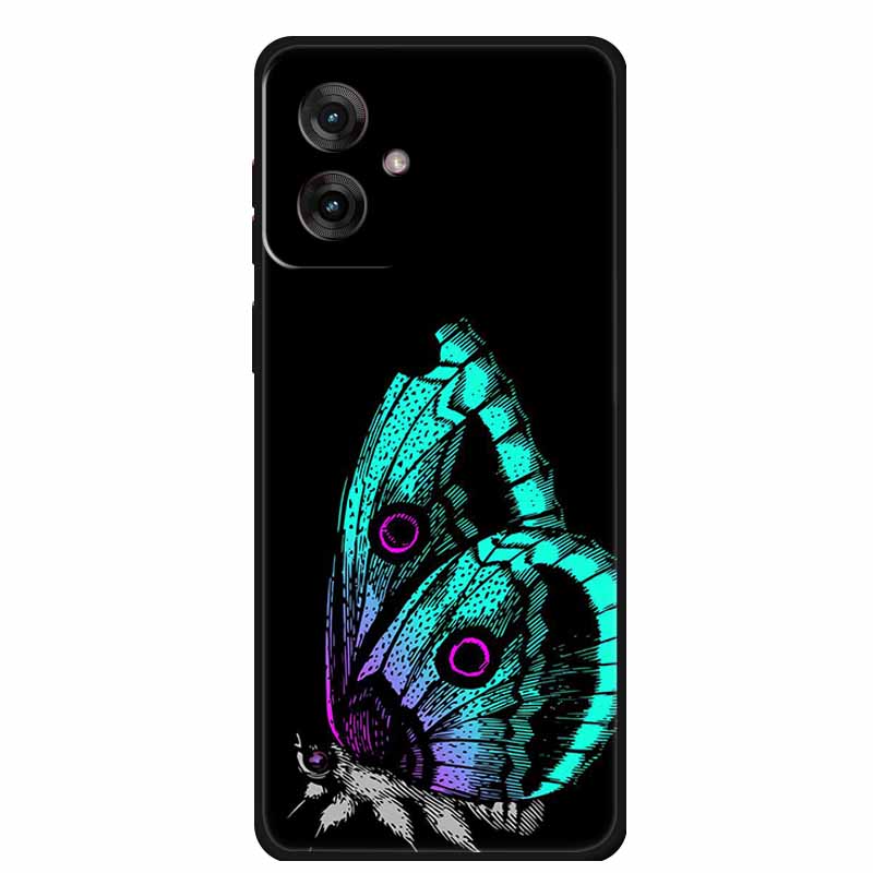 Etui do Motorola Moto G55 5G Luksusowe Miękkie Silikonowe TPU Tylna Osłona Etui na Telefon dla MotoG55 Ochronne Odporne na Wstrząsy Kolorowe Fundas