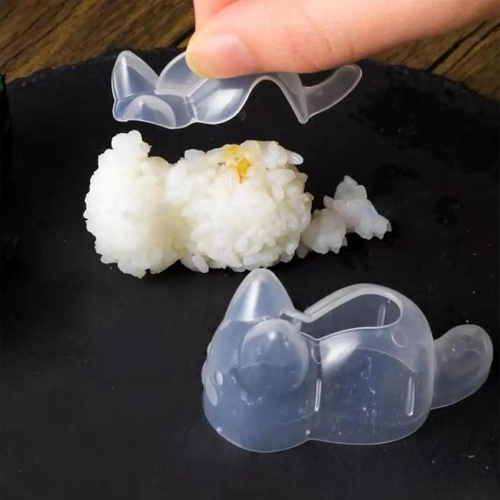 Sushi Molds Easy To Use Cats Shape Rice Molds Animal Sushi Molds Cats Shape Sushi Moulds Handmade Animal Rice Molds Kitchen Tool