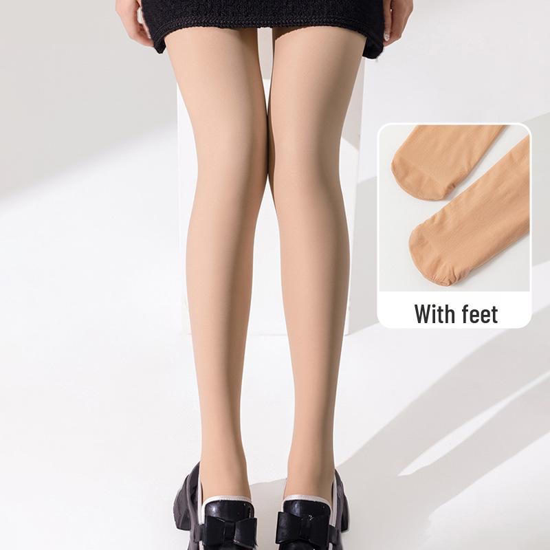 Four Seasons High Waist Natural Nude-Look Fleece-Lined Leggings