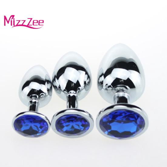 Mizz Zee Faux Penis Dildo Diamond Anal Plug Couple Vagina Massage Masturbation Sex