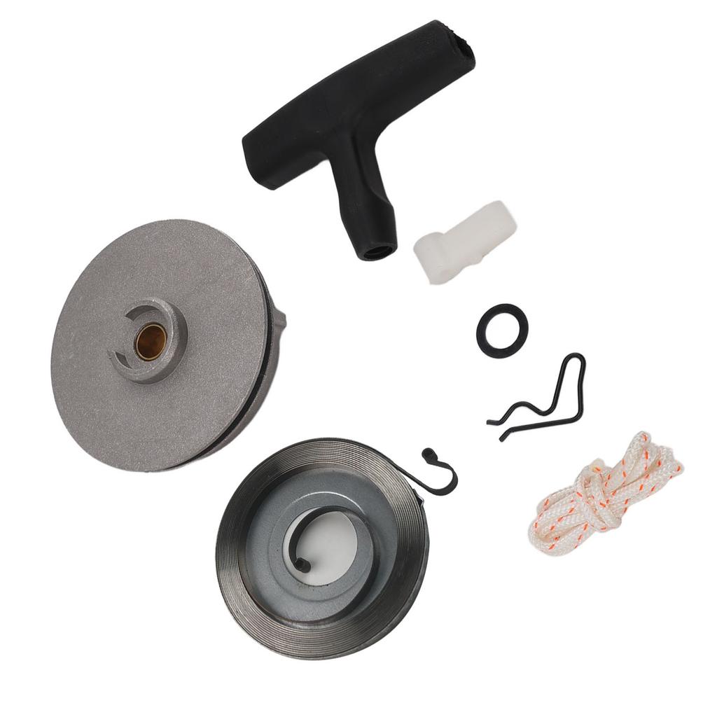 Conjunto de Partida para Motosserra Kit de Reparo de Partida por Recuo Fácil Instalação Durável Peças de Motosserra para TS350 038 041 MS380