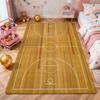Wooden Basketball Court Indoor Rug Durable Stainresistant Easyclean Carpet For Bedroom Door Living Room Area Home Party Decor Birthday Gift