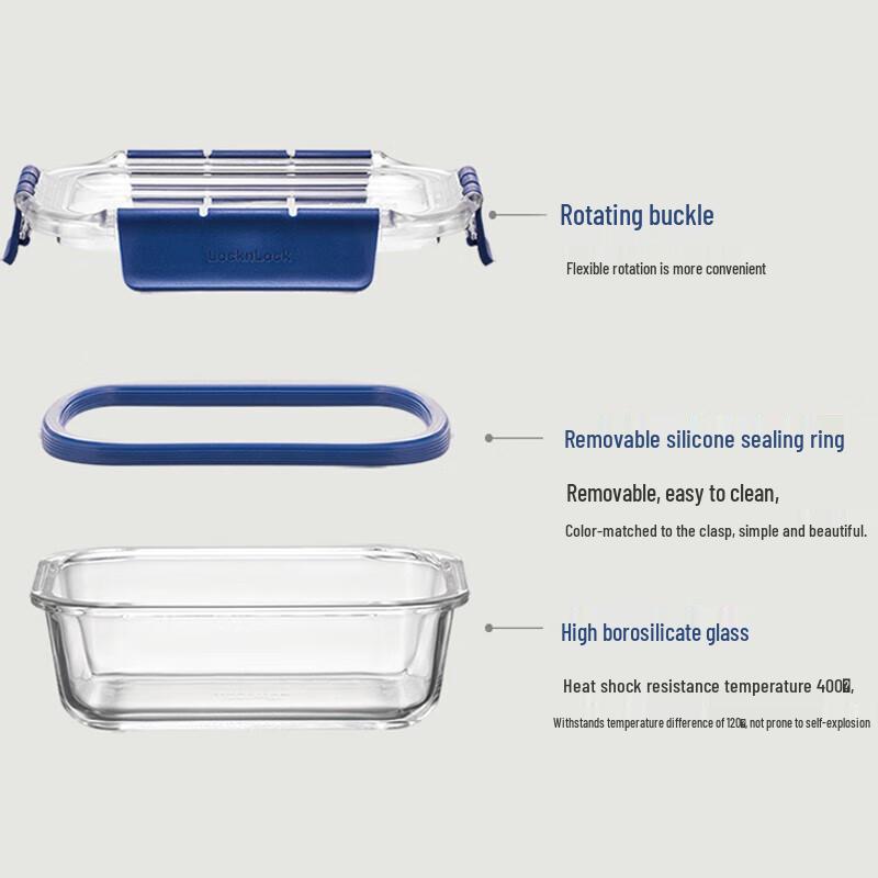 LOCK&LOCK Heat-Resistant Glass Food Container
