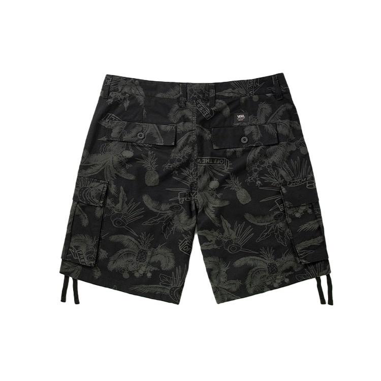 Vans Vintage Utility Woven Shorts 'Black Green' Men's VN0A4MTWZCB
