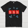 Chemical Element Christmas Ho Ho Ho Cotton Summer Casual Cool Loose T-Shirt