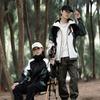 Windschutz Wasserdichte Lose Jacken Herbst Neue Kontrast Farbe Jacke Im Freien Camping Hoodie Mode Herren Kleidung Top