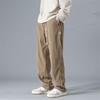 Pánské retro manšestrové kalhoty se širokými nohavicemi - jarní/podzimní ležérní