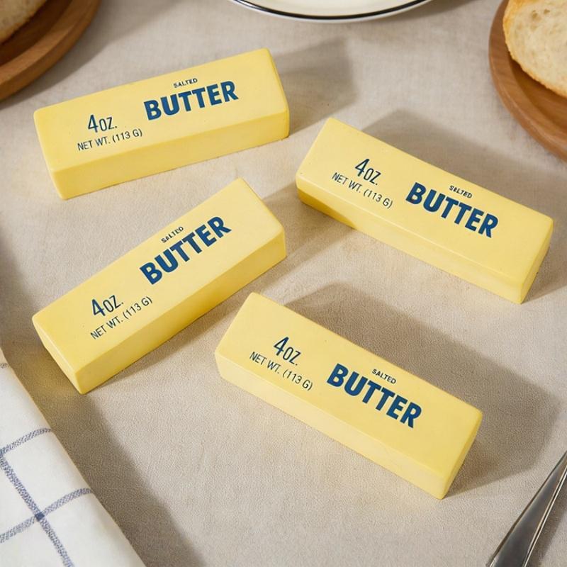 Butter Stick Squishy Fidget Toys Funny Squeeze Elastic Cheese Toy Unzip Slow Rise Squeeze Prank Children's Birthday Gift