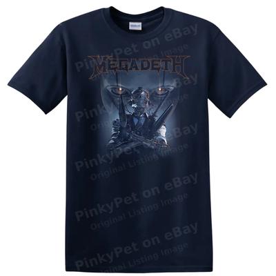 Robot Warrior Graphic T Shirt Heavy Metal Cyberpunk Cool Design Tee