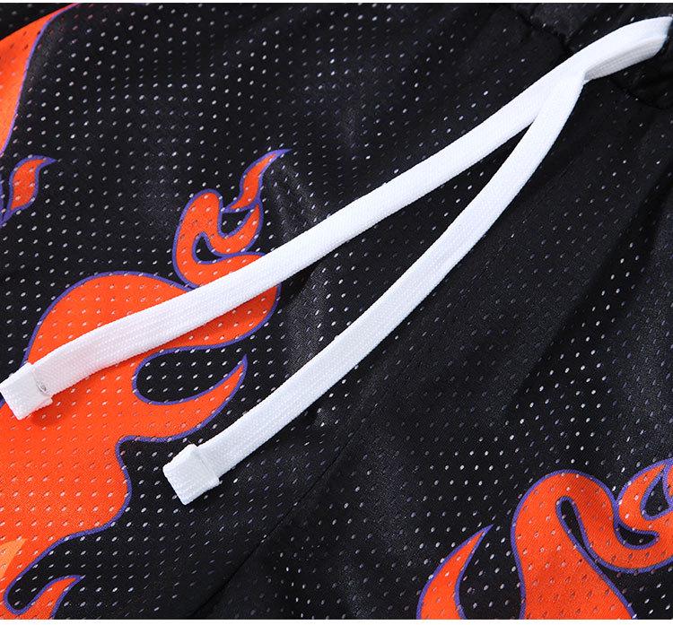 Men's Breathable Mesh Basketball Shorts - Trendy and Comfortable for Summer Training