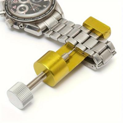 3 Stück Metall Uhrenarmband Armband Gliederstift Entferner Reparaturwerkzeugset für Uhrmacher mit Packung mit 3 zusätzlichen Stiften Mini Uhrenarmbandwerkzeuge