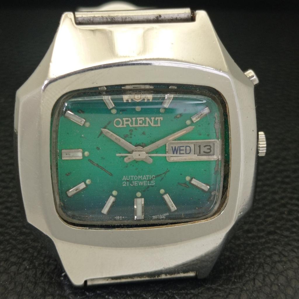 USED VINTAGE ORIENT AUTOMATIC 46961 JAPAN MENS ORIGINAL DIAL WATCH A702265-5 R123-a702265