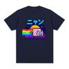 Maglietta Unisex Divertente Meme Gatto Kawaii Nyan Abbigliamento Donna Moda Casual Magliette in Cotone Harajuku Girocollo Maniche Corte T-Shirt