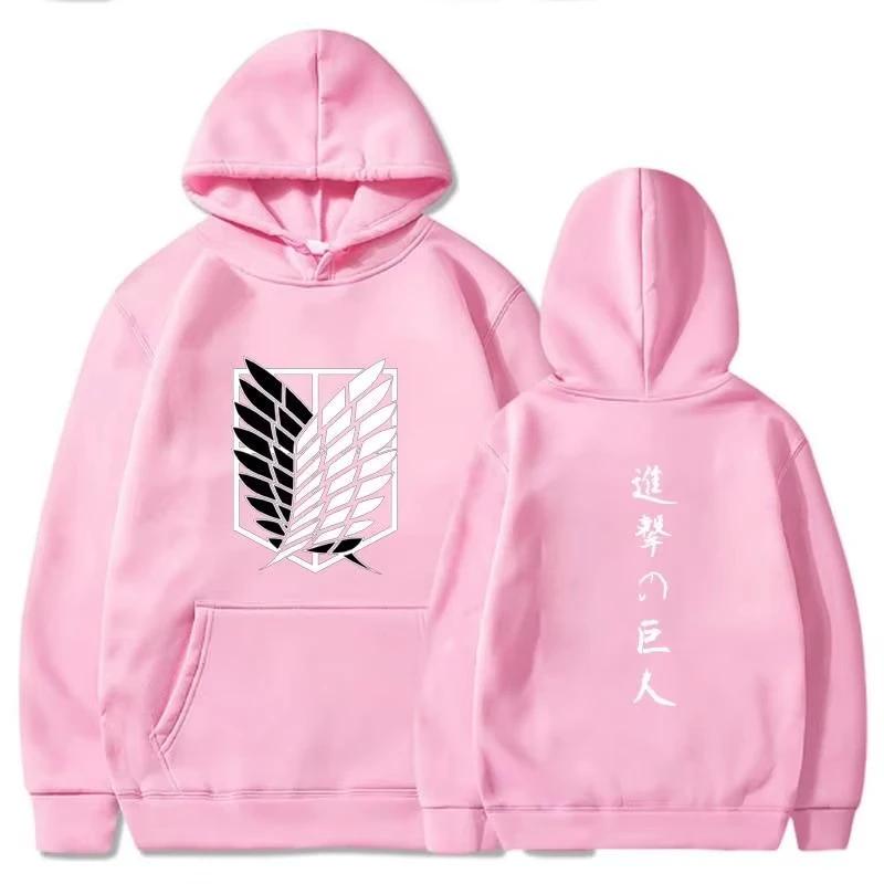 Anime Attack on Titan Freedom Tsubasa Hoodies Manga Shingeki No Kyojin Unisex Long Sleeve Tops Winter Keep Oversized Sweatshirts
