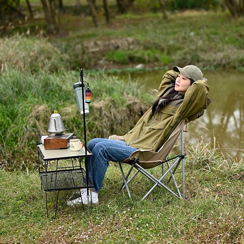 Outdoor Folding Moon Chair Portable Chair Camping Chair Picnic Gear Fishing Small Horse Stool Student Sketching