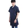 Unisex Dustproof Blue Workwear Robe with Printing & Embroidery