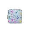 PU Multi-Purpose Diamond Pattern Sanitary Napkin Bag: Portable Menstrual Pad, Lipstick, & Coin Purse for Girls
