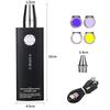 YZYOE LED Rechargeable Source Jade Identification Flashlight for Outdoor Gem and Mineral and Jewelry Detector with 365nm and 395nm Black 4-Light