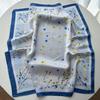 Fashion Imitation Silk Square Scarf For Women Floral Printed Scarves Bandanas Luxury Hijab Neckerchief Elegant  Shawl Wraps