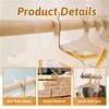 ABMH-Wooden Kids Hangers, 40Pcs Baby Coat Hanger For Clothes 9In Kids Baby Toddler Children Wooden Hangers, For Clothes&Pants