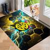 Soft Floor Carpet Villarreal FC Pattern Area Rug Decorative Mat For Home Room Decoration