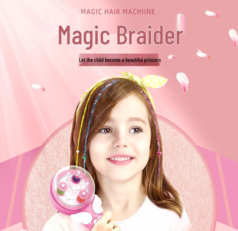 Cross-border Three-strand Braider with Rhinestone Decoration