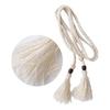 Bohemian Cotton Rope Belt with Wood Beads for Women Perfect for Vacation Dresses Charm Waist Rope for Various Occasion