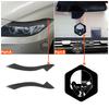 2Pcs Headlight Eyebrows Cover Self-adhesive Sticker Vehicle Parts