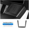 Tesla Model Y/3 Carbon Fiber Texture Center Console Trim Accessories