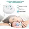 White Noise Machine 10 Soothing Natural Sound Therapy Portable Sleep USB Recharg