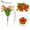 2Pcs Artificial Violet Flowers Faux Silk Bouquets Realistic Fake Plants for Living Room Home Wedding Event Table Decor