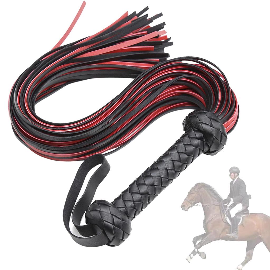 Cheap Horse Riding Whip Faux Leather Equestrianism Whip with Handle