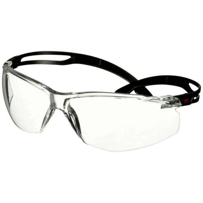 3M SecureFit SF501AF-BLK Lunettes De Protection Avec Protection Anti-buée, Avec Protection Anti-rayures Noir -