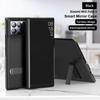 For Xiaomi MIX Fold 3 Case Smart Plating Mirror Clear Window View Flip Phone Cover For MIX Fold 3 Leather Cases Stand