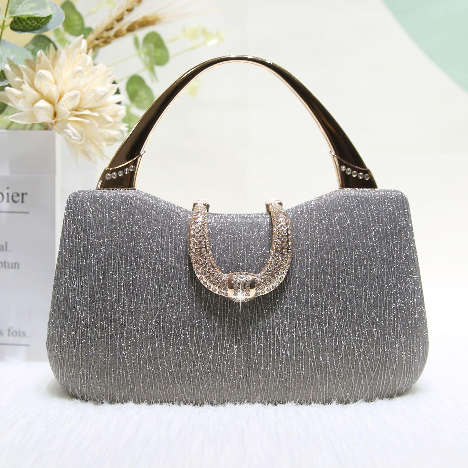 

Fashi Celebrity Dinner Bag Sparkling Small Bag Women s 2026 New Style Versatile Chain Bag Single Shoulder Diagal Straddle Ba серый
