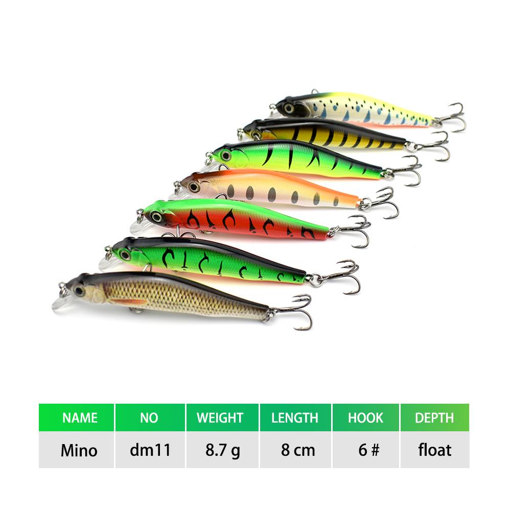 Deep Diving Tongue Plate Miruo 80Mm Simulated Bait Floating Miruo Bait Luya Hard Bait Plastic Bait