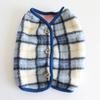 French Bulldog Red Plaid Vest Double Layer Casual for Chubby Dogs Corgi English Bulldog Pug