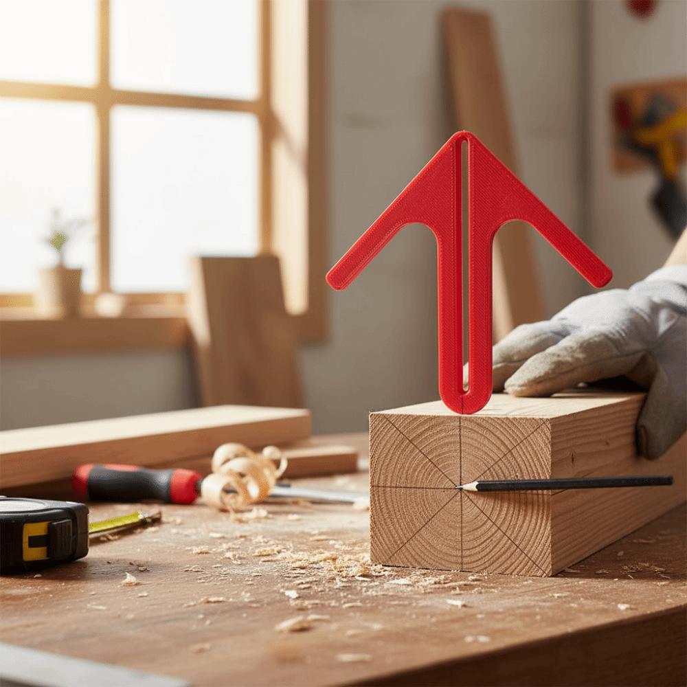 Recyclable Plastic Center Finder Tool Portable Design Woodworking Locator  Carpenter Use