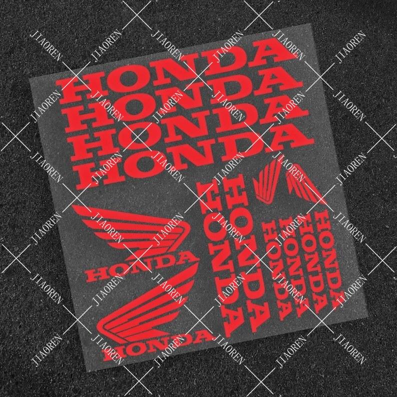 Vinyl Honda Sticker Wing Decal Motorcycle Logo Kit