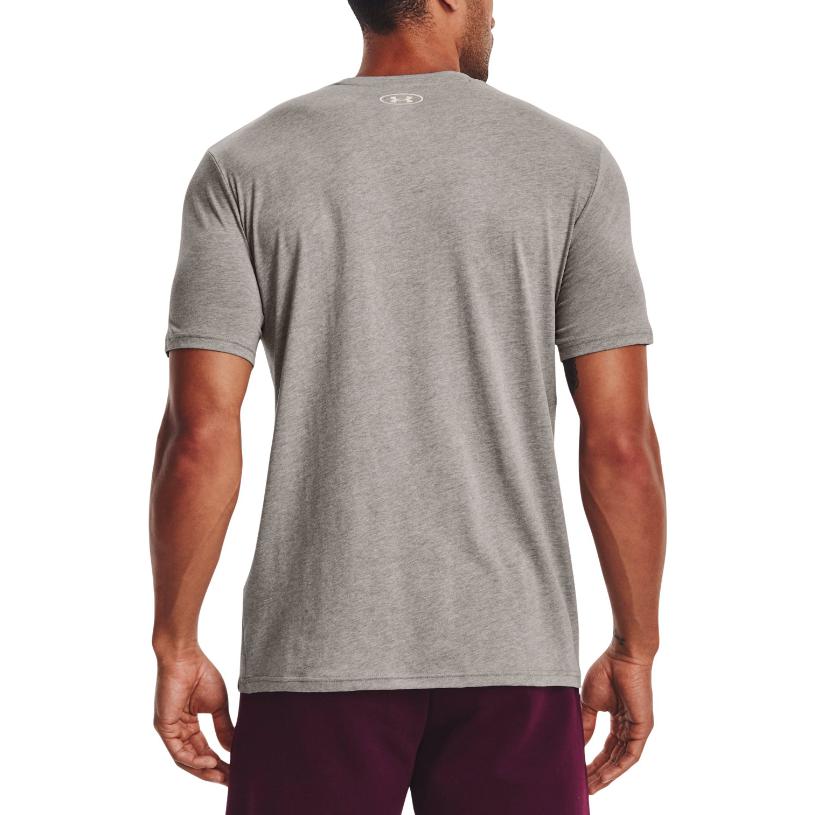 Under Armour Letter Pattern Print Crew Neck Sweatshirt Men Tops Gray 1373746-295