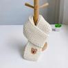 1 stk Småbarn Gutt Jente Skjerf Mote Kawaii tegneserie Bjørn Skjerf for baby Utendørs Varm Høst Vinter Strikk Skjerf Fotografi Rekvisit