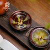 Yuzhuxun Kiln Glazed Iridescent Ceramic Teacup Set
