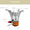 Outdoor Gas Stove Camping Gas Burner Portable Mini Titanium Stove Survival Furnace Pocket Picnic Gas Cooker  Portable XYZ