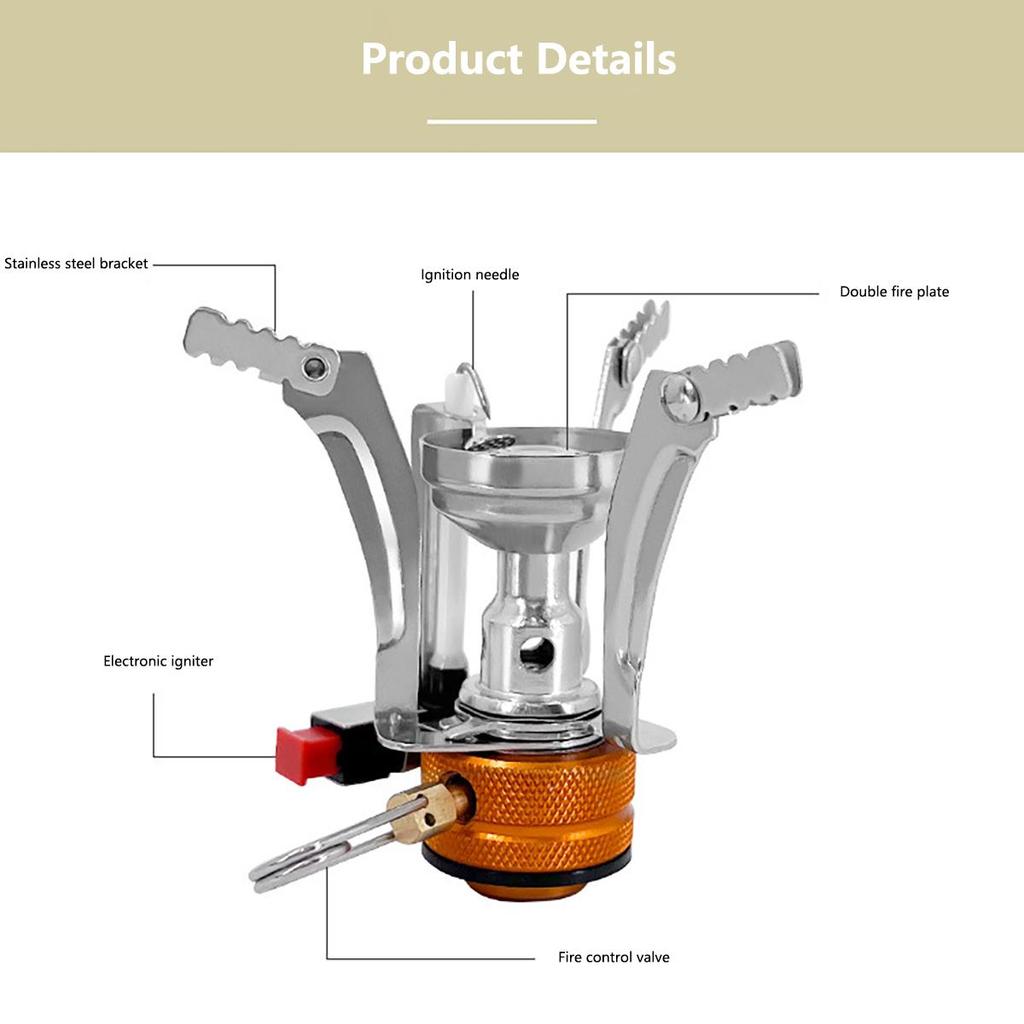 Outdoor Gas Stove Camping Gas Burner Portable Mini Titanium Stove Survival Furnace Pocket Picnic Gas Cooker  Portable XYZ
